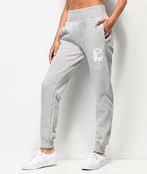 Champion Reverse Weave Floss Stitch C Grey Jogger Sweatpants Zumiez Grey Joggers Sweatpants Fashion Joggers