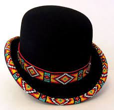 Jessica Desmoulin Paintings Bearclaw Gallery Edmonton Bearclaw Gallery Beaded Hat Bands Hat Bands Beaded Hat