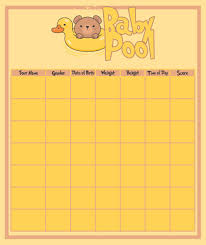 What is the baby due date calendar game about? 7 Best Printable Baby Weight Pool Printablee Com