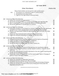 Business Law 2017 2018 B Com General Semester 3 Sybcom Question Paper With Pdf Download Shaalaa Com