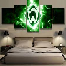 Sv werder bremen damen heim trikot jetzt online für wenig geld bei geomix kaufen! Sv Werder Bremen Canvas Wall Art Canvas Art Wall Decor Fan Poster