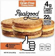 For many people, breakfast is the most neglected meal of the day. Amazon Com Real Good Foods Keto Friendly Low Carb High Protein Gluten Free Sausage Egg Cheese Breakfast Sandwiches 20 Per Case Grocery Gourmet Food
