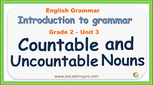 Click here to download cbse syllabus for class 2 english along with english sample question paper. Countable And Uncountable Nouns Grade 2 English Grammar Class 2 Std 2 Youtube
