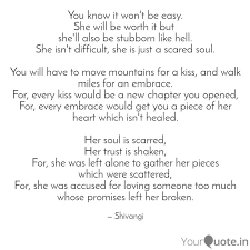 You Know It Won T Be Easy Quotes Writings By Shivangi Sinha Yourquote