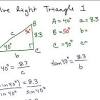 A triangle whose the angle opposite to the longest side is 90 degrees. 1