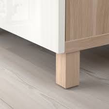 The ikea bestå burs desk has a slim design ideal for compact space, working area, or bedroom. Besta Storage Combination With Drawers Grey Stained Walnut Effect Selsviken Stubbarp High Gloss White Ikea