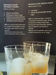 Brown Sugar Whiskey Sours Simple Syrup Recipes Whiskey Sour Recipes