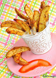 Life Scoops Baked Potato Wedges Rezepte Essen Und Trinken Essen