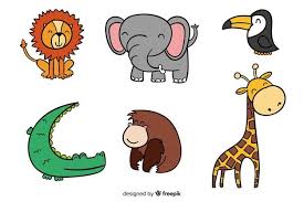 Hand Drawn Tropical Animal Collection Free Vector Freepik Freevector Tropical Animals Alphabet Illustration How To Draw Hands