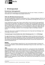 Was bei einer arbeitsvertragsänderung zu beachten ist. Urlaubsanspruch Des Arbeitnehmers Pdf Kostenfreier Download