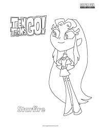 Top 28 printable luca coloring pages; Starfire Teen Titans Go Coloring Super Fun Coloring