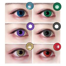Colorful Circle Colored Contact Lenses Yearly Use Eye Makeup Cosplay Masquerade Contact Lenses Colored Cosmetic Contact Lenses Colored Contacts