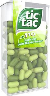 Refreshment in a tiny mint. Tic Tac Apple Mix Gout Duo De Pommes Ferrero 54 G E