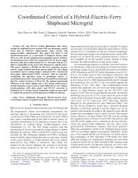 You start on a randomly generated. Pdf Coordinated Control Of A Hybrid Electric Ferry Shipboard Microgrid