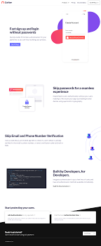 Cotter App Landing Page Example In 2020 Landing Page Examples Landing Page Machine Learning