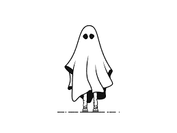 Sheet Ghost Line Art Drawings Ghost Tattoo Sketches