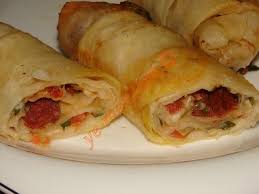 filo pastry patty with sausage and kashar cheese recipe yemek tarifi yemek tarifleri yemek ascilik