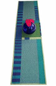 Mid Century Inspired Table Runner Wall Hanging Art Quilt Patchwork Table Runner Modern Table Runners Quilted Table Runners