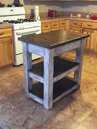 kitchen island made with 4x4 legs, 2x4