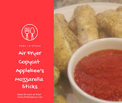 Air Fryer Air Fried Applebees Copycat Mozzarella Sticks