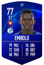 Switzerland switzerland u21 switzerland u20 switzerland u16. Breel Embolo Fifa 19 Rating Card Price