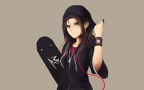 Check spelling or type a new query. Hd Wallpaper Anime Girl Black Eyes Black Hair Cap Earbuds Original Anime Wallpaper Flare