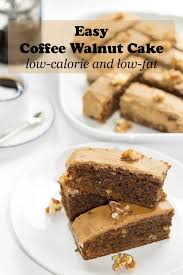 For example, walnut cake, cocoa cake… Coffee Walnut Cake Neils Healthy Meals