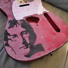 Partscaster Tele w/ Antiquity II Tele Bridge Pick Up Wavy Orange