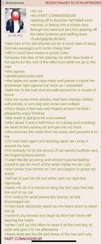 Anonymous No.857952259 >be me >the FART CONNOISSEUR >jacking off to  Brazilian fart fetish porn >woman is farting into a blokes face through her  swimsuit and hes peeling off 27 KB JPG the