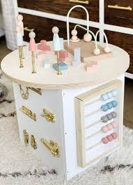 Diy Montessori Activity Center By Abm This Little Nook Montessori Spielzeug Holzspielzeug Fur Kinder Aktivitaten Fur Sauglinge