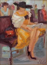 Train Ride By Kathryn Trotter Reading Art Art Female Art