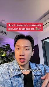 Becoming a University Lecturer in Singapore