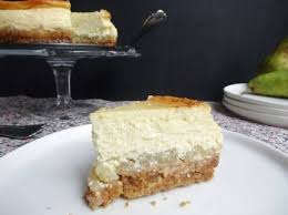 Cheesecake Aux Poires Vanille Et Pralin Recette Recette Cheesecake Gateaux Et Desserts Alimentation