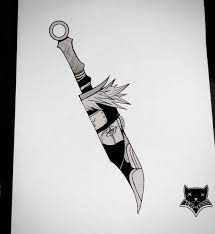 Fitinline com anatomi tubuh untuk desain fesyen. Kakashi Adaga Tattoo Sketsa Gambar Anime Animasi