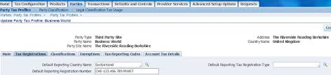 Swiss Che Tax Registration Number Change Notice Oracle E Business Suite Support Blog