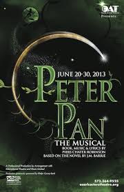 Show Poster Peter Pan Musical Music Lyrics Peter Pan