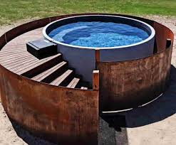 A plunge pool is much like a hot tub, swim spa or exercise pool, but typically without the jets. Plunge Pools In Melbourne Swim Spa Plunge Pool Melbourne
