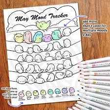 Birds Mood Tracker Habit Tracker Exercise Tracker Etsy In 2021 Bullet Journal Mood Planner Bullet Journal Bullet Journal Ideas Pages