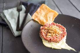 asiatisches rindertatar mit wasabi mayonnaise rezept lebensmittel essen rezepte tatar