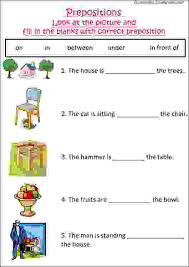 We use prepositions of place to say where things are we have seen prepositions of place, so on this new entry, we can study, practice and play a preposition game. Effectively Preposition Worksheets For Grade 1