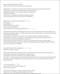 The laboratory technician cv template sample provided below can assist in building a perfect resume that will impress the prospective employer. Free 8 Sample Medical Technologist Resume Templates In Ms Word Pdf