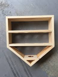• in this video i build an 8ft floating shelf with hidden storage and led for my family room. How To Build A Home Plate Baseball Display Case Baseball Poster