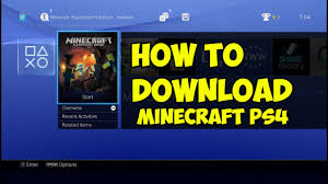 How To Download Install Minecraft Ps4 Youtube