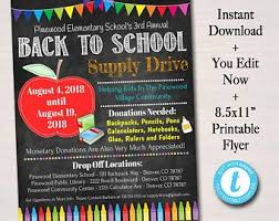 Editable Bingo Night Flyer Printable Pta Pto Flyer School Etsy In 2020 School Supply Drive Pto Flyers Pta Organization