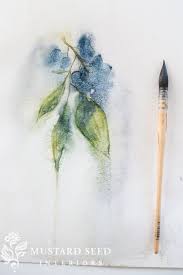 Miss Mustard Seed Loosen Up Miss Mustard Seed Works On Her Watercolor Technique But Letting Go And Letting The Water Do The Watercolor Art Watercolor Art
