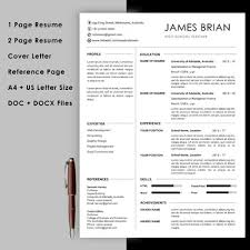 Choose from a wide variety of operations resume examples ranging. Teacher Resume Template With Cover Letter And Reference Page Instant Download