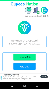 City quiz apk (mod, unlimited) for android mod download id (com.asmolgam.capitals) do you know that the capital of canada is ottawa? Qupees Nation The Quiz App For Android Apk Download