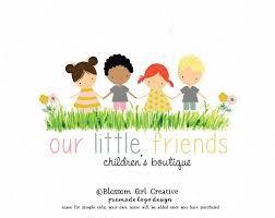 Kindergarten Logo School Logo Girl Logo Boy Logo Children S Logo Premade Logo Photography Logo Sewing Sho Kindergarten Logo Custom Logos Business Logo Branding