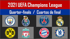 Así es cómo les fue. Draw Simulation Simulacion Sorteo Champions League Quarter Finals Cuartos De Final Youtube