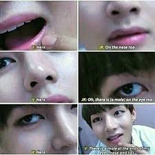 Taehyung S Moles Taehyung Bts Face Kpop Memes Bts